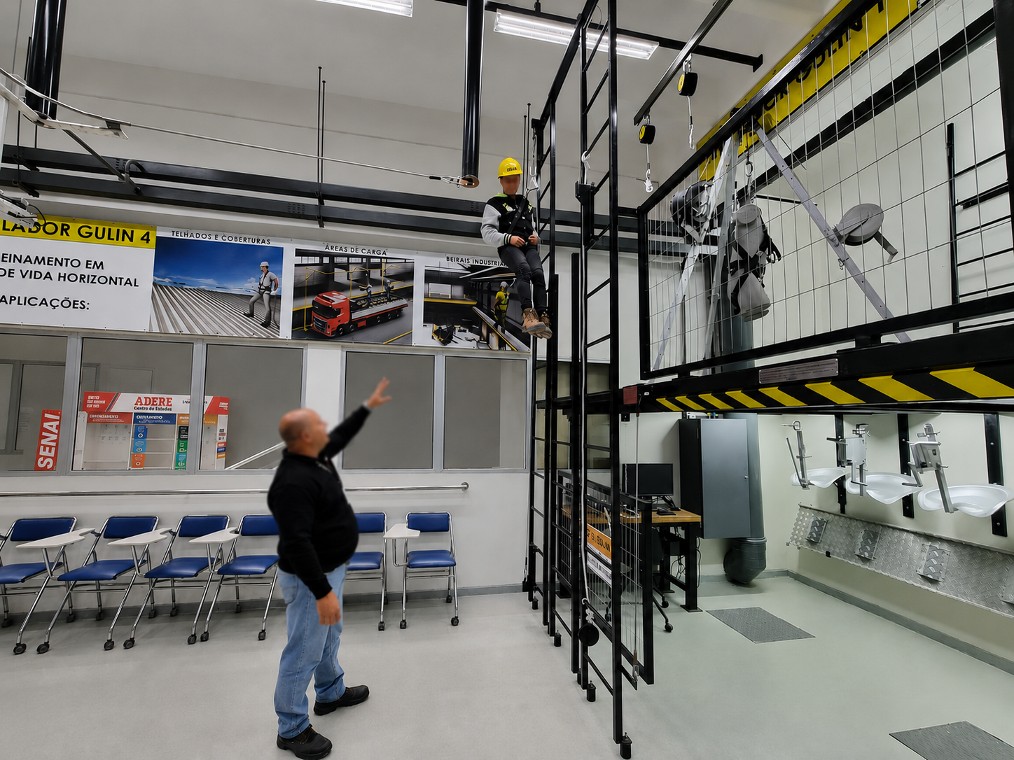 Centro de Proteção Contra Quedas capacita trabalhadores da construção  